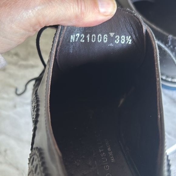 Great condition  Attilio Giusti Leombruni women’s grey leather brogues size 38.5 - Picture 7 of 8